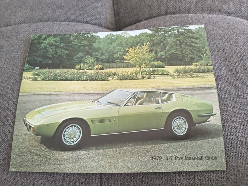 1972 masarati ghibli - 4.7l,